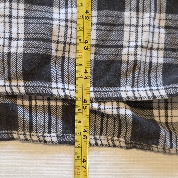 Calvin Klein Men’s Flannel Night shirt Long Sleeve Button Eclectic Grandpa Y2K - Picture 4 of 5